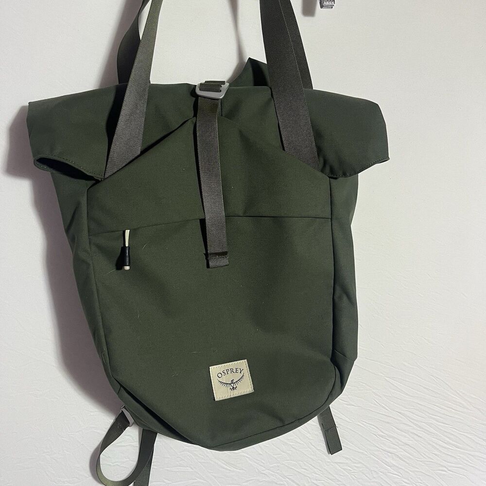 Osprey Arcane Roll Top 22L Laptop Backpack Commuter Hiking Green Unisex